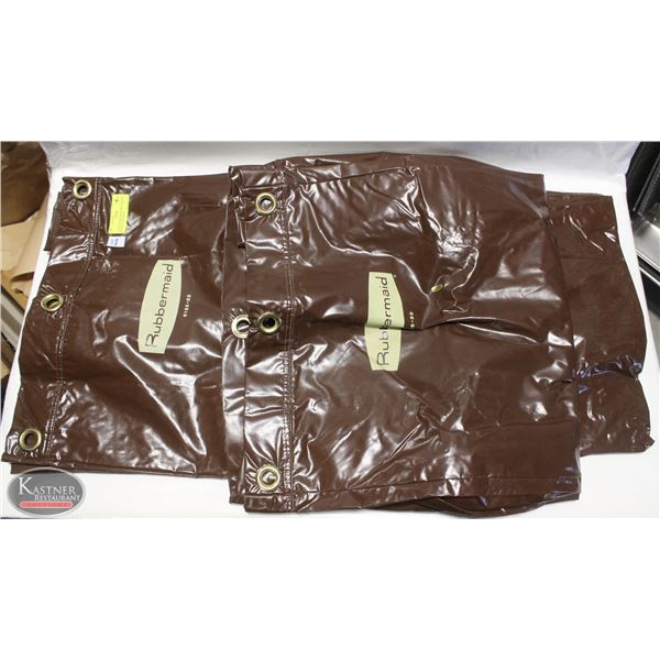 2 NEW RUBBERMAID VINYL HOUSE KEEPING CART BAGS