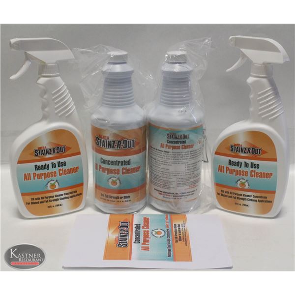 2 NEW STAINZ-R-OUT CONCENTRATED CLEANER KIT