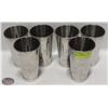 Image 1 : GROUP OF 6 S/S MILKSHAKE MIXING CUPS