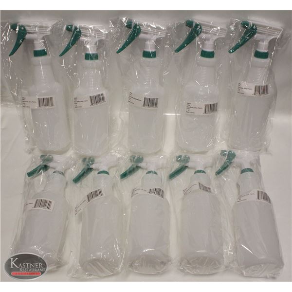 LOT OF 10 NEW WINCO 28 OZ SPRAY BOTTLES