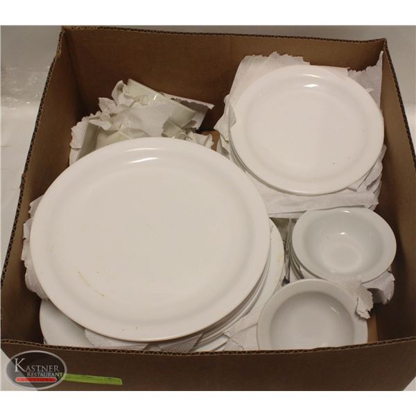 FLAT W/ ASSORTED PLATES, BOWLS & MORE