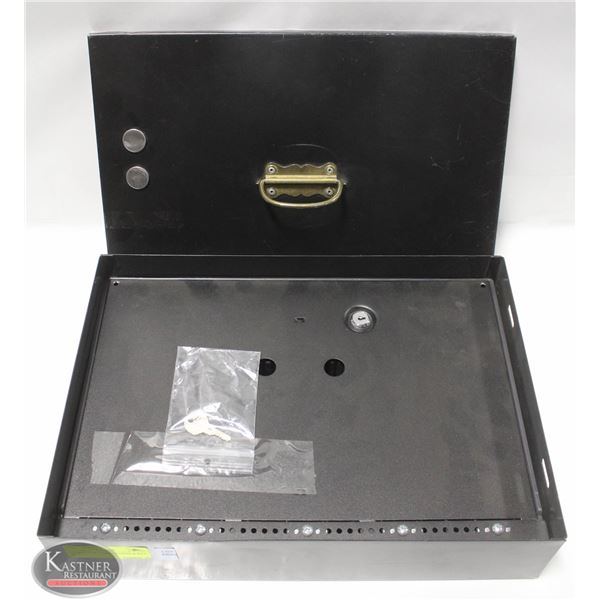 LOCKBOX W/ CASH DRAWER & KEY 16" X 11"