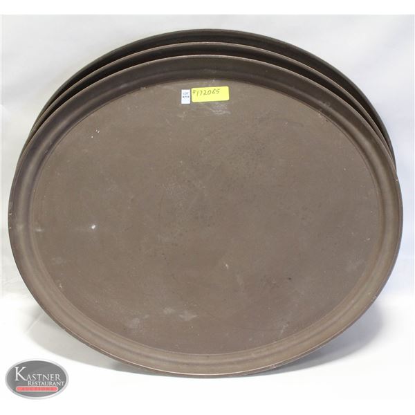 3 LARGE 22" X 26" CAMBRO OVAL PLATTERS