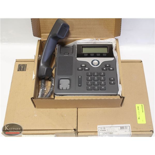 THREE NEW IN BOX CISCO CP-7811 LANDLINE PHONES
