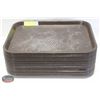 Image 1 : STACK OF 22 CAFETERIA TRAYS 16" X 12"
