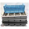Image 1 : STACK OF 5 VARIOUS POLY CUTLERY TRAYS