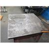 Image 2 : Square Metal Shop Table w/ Drawer & Ridgid Vise No. 4 Steel Edge 36"x36"x33" Ht.