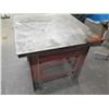 Image 8 : Square Metal Shop Table w/ Drawer & Ridgid Vise No. 4 Steel Edge 36"x36"x33" Ht.