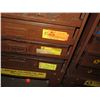 Image 8 : Lawson Products Metal 16 Drawer Storage Cabinet w/ Contents Included