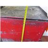 Image 8 : Metal Red Single Door Storage Cabinet on Wheels w/ Shelving 28"x20"x38" Ht.
