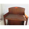 Image 2 : Wooden 3 Tier Shelving Unit w/ Curved Top & "Love's Bakery" Carving