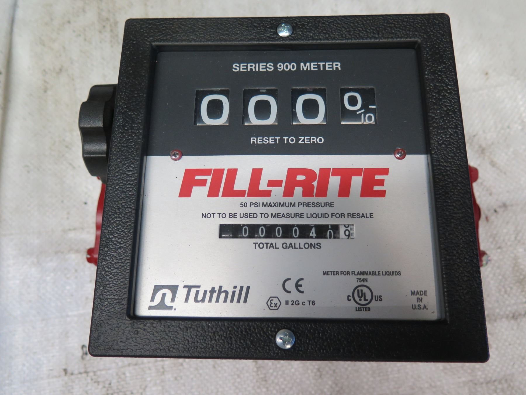 Tuthill Fill-Rite Series 900 Meter 50 PSI Max Pressure