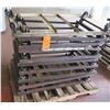 Image 1 : Qty Approx. 10 Square Rolling Rack Bases 27" Square x 6" Ht.