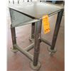 Image 1 : Metal Table on Wheels w/ Folding Attachment 19"x20"x30" Ht.