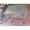 Image 2 : Metal Shop Table w/ Undershelf 29"x30"x37" Ht.