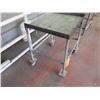 Image 2 : Metal Shop Table on Wheels 27"x23"x30" Ht.