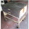 Image 2 : Metal Shop Table on Wheels w/ Drawer 30"x22"x33" Ht.