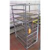 Image 1 : Rolling Metal 9 Tier Cooling Rack 25"x39"x70" Ht.