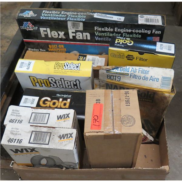 Box Multiple Air Filters: NAPA, ProSelect, etc, Flex Fan, Water Pump, Caliper, etc