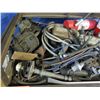 Image 2 : Metal Rolling Cart & Contents: Fire Extinguisher, Hoses, Cables, Fittings, etc