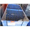 Image 2 : Qty 120 Bakestep Blue Stackable Square Pallet-Tray Bread Trays