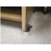 Image 8 : Qty 2 Metal Shelving Units, Reception Chair, Wooden 4-Shelf Printer Stand, etc