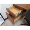 Image 5 : Hiebert Wooden Desk w/ 5 Drawers 66"x30"x29"H & Rolling Office Chair