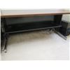Image 2 : Metal & Wood Laminate Table w/ Undershelf 60"x30"x27"H