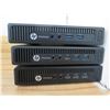 Image 2 : Qty 3 HP EliteDesk 800 G1 / TPC-P055-DM / 800 G2 Mini Computers