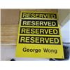Image 8 : Qty 4 Frames, Multiple Clipboards, 'Reserved' Signs & Rolled Paper