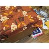 Image 3 : Love's Bakery Red Floral Logo Fabric 72"x36"