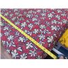 Image 4 : Love's Bakery Pink Floral Logo Fabric 72"x36"