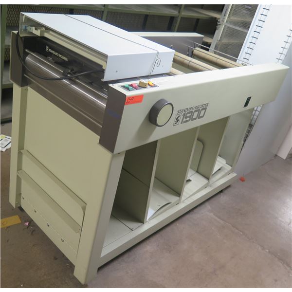 Standard Register 1900 MICR Check Decolator Machine