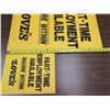 Image 8 : Qty 6 Signs 'Part-Time Employment Available, Inquire Within, Loves'