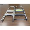 Image 8 : Qty 2 Metal 2-Step Easy-Reach Folding Step Stools