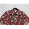 Image 2 : Love's Logo Red Floral Print Aloha Shirt, Size S