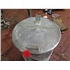 Image 2 : Metal Bucket w/ Attached Half Lid 24" Diameter x 30" Ht