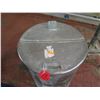 Image 2 : Metal Bucket w/ Attached Half Lid 24" Diameter x 30" Ht