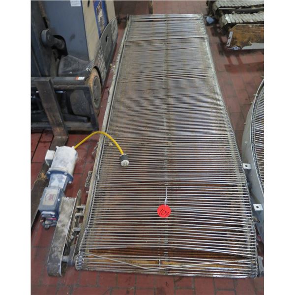Metal Roller Conveyor w/ Grove Gear Ironman Gear Box GRG-BM-821-30-L-56