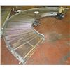 Image 1 : Lanham 7705 Semi-Circle Roller Conveyor w/ Dayton Industrial Motor 13'L x 44"W
