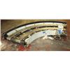 Image 1 : Lanham 7705 Semi-Circle Dual Conveyor Belt System 10"2"L x 447"W