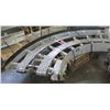 Image 1 : Lanham 7705 Semi-Circle Dual Conveyor Belt 10'2"L x 44"W