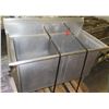 Image 1 : Metal Rectangle Double Sink 55"x27"x35"H