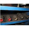 Image 8 : Metal 10 Tier & 12 Compartment Storage Shelf & Contents: Seals, Hardware, etc