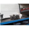 Image 25 : Metal 11 Tier & 25 Compartment Storage Shelf & Contents: Gaskets, Fittings, etc