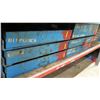 Image 1 : Qty 6 Metal Drawers & Contents: Gears, Rods, Gear Roller Chains, Brushes, etc