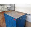 Image 2 : Qty 2 Blue Metal 4 Drawer File Cabinets & Contents: Extension Tubes, Fittings, Elbows