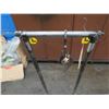 Image 2 : Qty 2 Metal Rolling Dolly Carts 21" & 25" L Platforms X 40"H