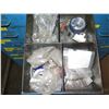 Image 25 : Metal Cabinet w/ 28 Drawers & Contents: Fittings, Wire, Bushings, Brushes, Hardware