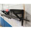Image 2 : Metal Double Wall Mount Shelf w/ Chain Closure 24"L